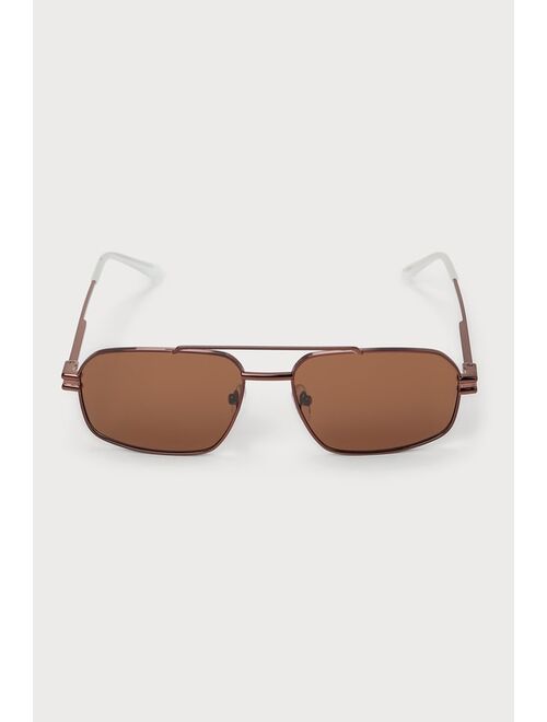 Banbe Eyewear The Heidi Brown Mini Aviator Sunglasses