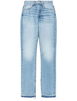 RE/DONE high-rise light wash jeans
