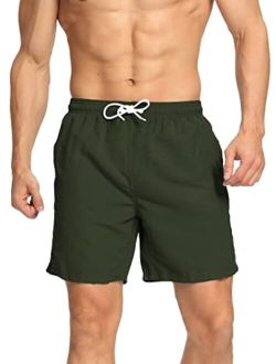 DIORLV Men's Swim Trunks Quick Dry with Mesh Lining Beach Shorts Bathing Suit Swimwear