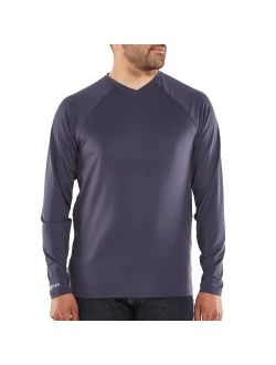 SUNTECT UPF50+ Sun Protective Performance Apparel for Outdoor Workers - Men's Bosun V-Neck Long Sleeve Tee