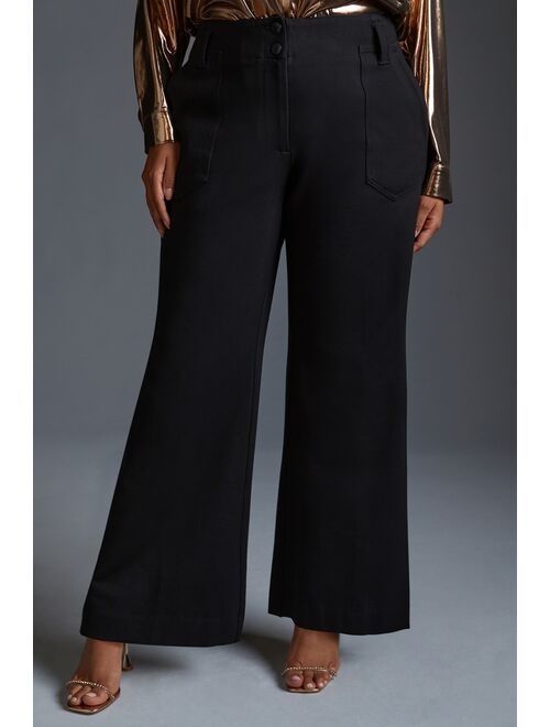 The Naomi Ponte Wide-Leg Flare Pants by Maeve