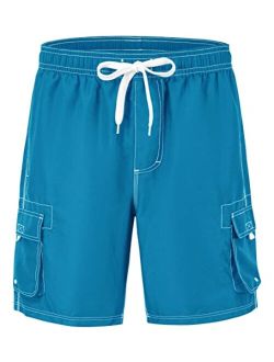 Gopune Men's Board Shorts Quick Dry Sportwear with Mesh Lining