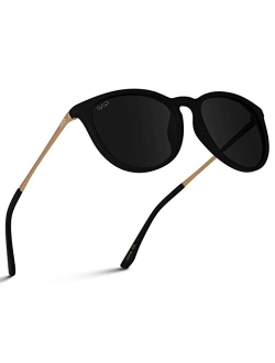 Wearme Pro WMP Eyewear Round Sunglasses | Polarized UV Protection | Trendy Sunglasses for Women | Retro Designer Style