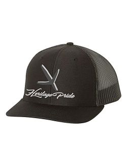 Pheasant Footprint Mens Embroidered Mesh Back Trucker Hat