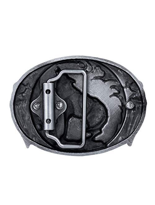 KDG Western Cowboy Belt Buckles Men Vintage Novelty Large Handmade Belt Buckle