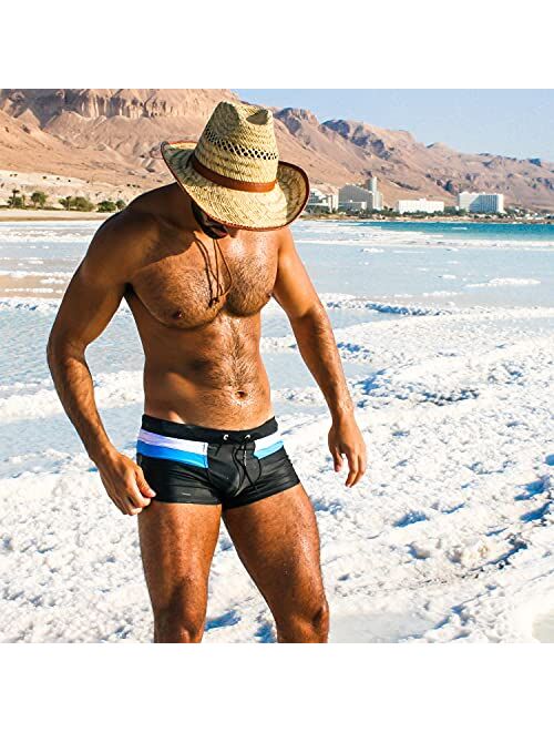 Taddlee Sexy Swimwear Men's Swimsuits Swim Boxer Briefs Square Cut Bathing Suits