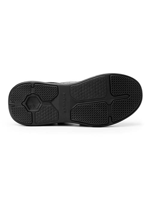 FitVille Diabetic Shoes for Men Extra Wide Width Orthopedic Slip-on Shoes Adjustable Closure Walking Sneakers with Arch Support Cushioning Therapeutic for Swollen Feet - 