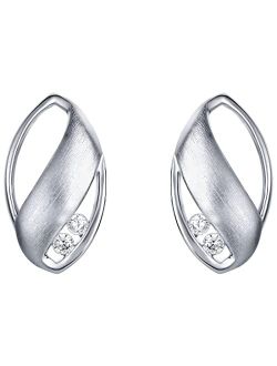 925 Sterling Silver Olive Leaf Earrings for Women, Hypoallergenic Fine Jewelry