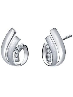 925 Sterling Silver Tulip Shell Charm Earrings for Women, Hypoallergenic Fine Jewelry
