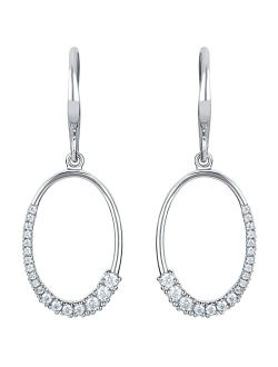 925 Sterling Silver Circle of Life Drop Earrings for Women, Hypoallergenic Fine Jewelry