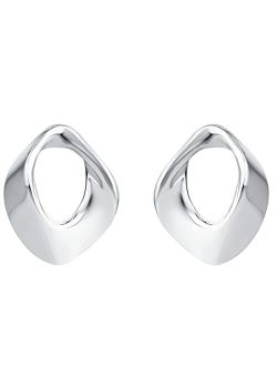 925 Sterling Silver Sculpted Floating Earrings for Women, Hypoallergenic Fine Jewelry