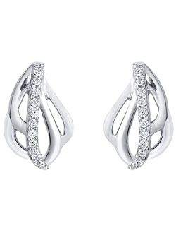 925 Sterling Silver Infinite Loop Earrings for Women, Hypoallergenic Fine Jewelry