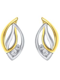 925 Sterling Silver Open Dewdrops Earrings for Women, Hypoallergenic Fine Jewelry
