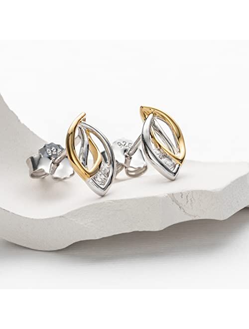 Peora 925 Sterling Silver Open Dewdrops Earrings for Women, Hypoallergenic Fine Jewelry