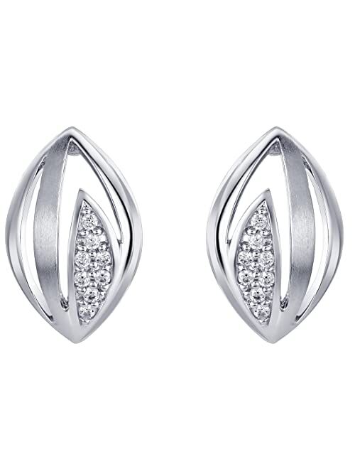 Peora 925 Sterling Silver Blooming Pod Earrings for Women, Hypoallergenic Fine Jewelry