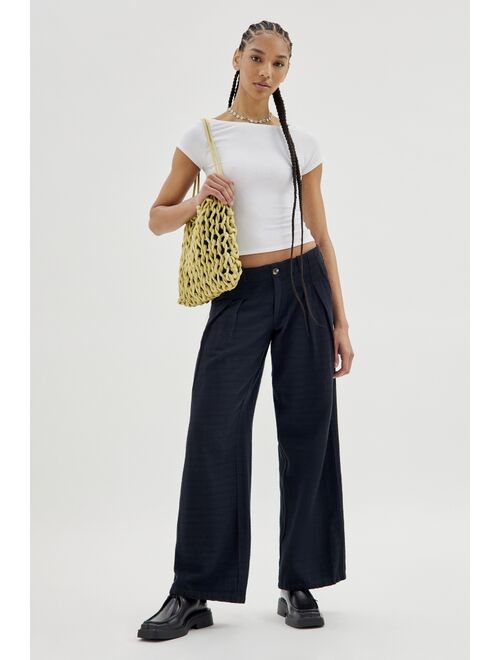 Urban Outfitters UO Martina Linen Trouser Pant