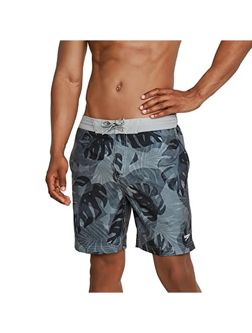 Speedo Men's Swim Trunk Knee Length Boardshort Bondi Printed