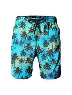 Yhjoxlp Mens Swim Trunks Quick Dry Board Shorts with Mesh Lining, Breathable Fit Beach Shorts Swimwear Bathing Suits