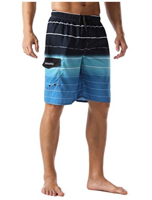 ninovino Men's Summer Holiday Swim Trunks Beach Board Shorts with Lining
