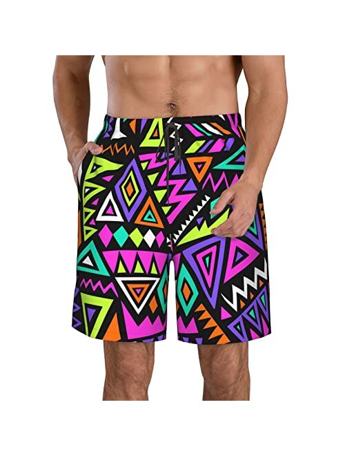 SARA NELL Mens Mermaid and Skull Swim Trunks Board Shorts Beach Swimwear Bathing Suit with Mesh Lined and Pockets
