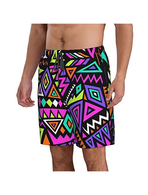 SARA NELL Mens Mermaid and Skull Swim Trunks Board Shorts Beach Swimwear Bathing Suit with Mesh Lined and Pockets