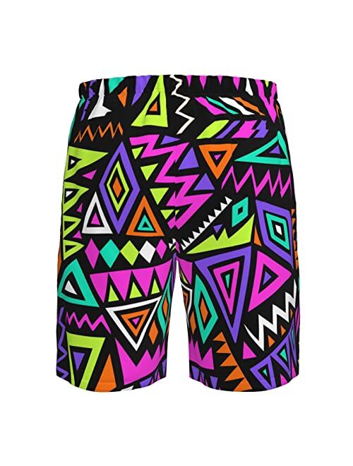 SARA NELL Mens Mermaid and Skull Swim Trunks Board Shorts Beach Swimwear Bathing Suit with Mesh Lined and Pockets