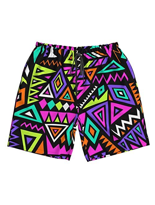 SARA NELL Mens Mermaid and Skull Swim Trunks Board Shorts Beach Swimwear Bathing Suit with Mesh Lined and Pockets