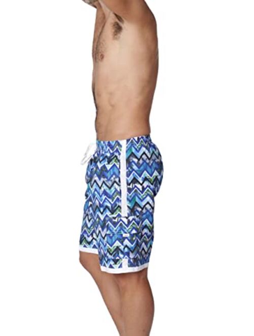 Ingear Men's Quick Dry Swim Trunks Cargo Water Shorts with Mesh Lining