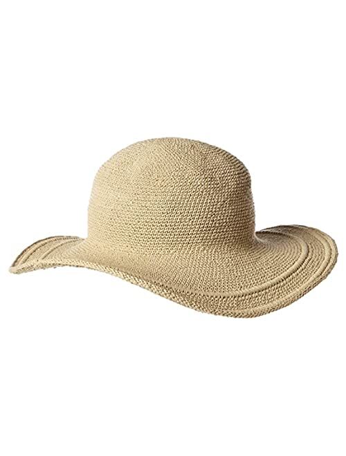 San Diego Hat Co. San Diego Hat Company Women's Cotton Crochet 4 Inch Brim Floppy Hat