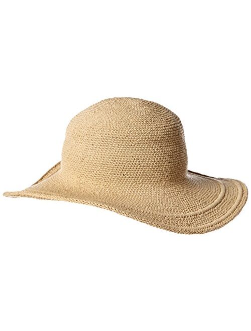 San Diego Hat Co. San Diego Hat Company Women's Cotton Crochet 4 Inch Brim Floppy Hat