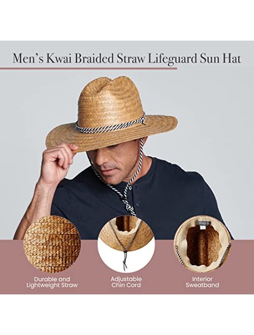 San Diego Hat Co. San Diego Hat Company Men's Kwai Braided Straw Lifeguard