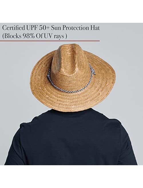 San Diego Hat Co. San Diego Hat Company Men's Kwai Braided Straw Lifeguard