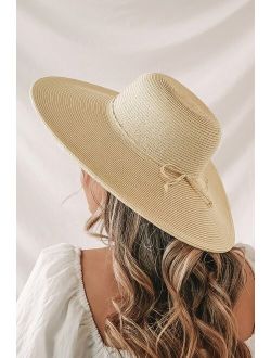 Bask in the Sun Beige Straw Sun Hat
