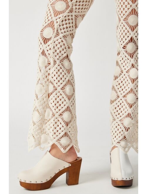 Urban Outfitters UO Luce Del Sol Semi-Sheer Crochet Pant