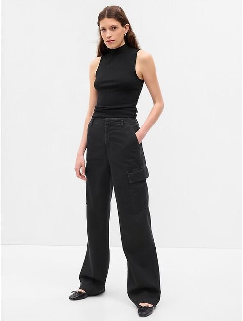 Buy Gap Cream Relaxed Utility Cargo Trousers with Washwell from Next Austria