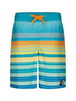 Laguna Big Boys Groovy Summer Stripe Swim Trunks