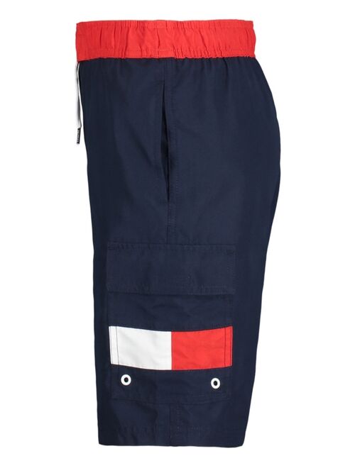 Tommy Hilfiger Big Boys Flag Pocket Drawstring Board Shorts