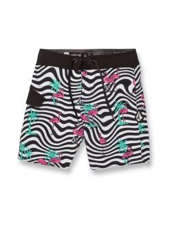 Toddler Boys Drawstring Flamingbros Mod Board Shorts