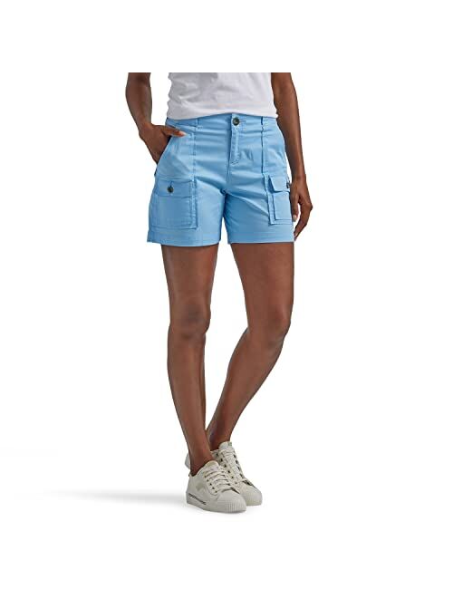 Lee Women's Flex-to-go Mid-Rise Relaxed Fit 6" Cargo Short