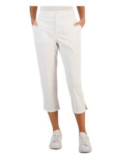STYLE & CO Petite Mid-Rise Split-Hem Capri Pants, Created for Macy's