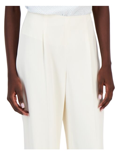 ANNE KLEIN Women's Collection Side-Zip Hollywood Waist Pants