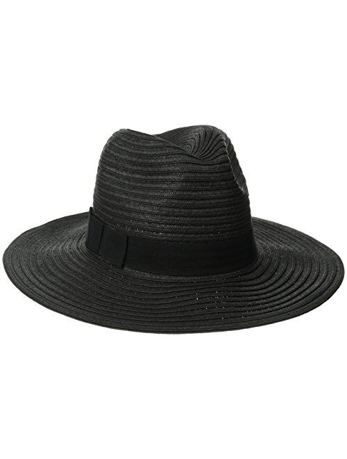 San Diego Hat Co. San Diego Hat Company Women's Paperbraid Fedora with Bow Band