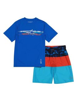 Boys 8-20 ZeroXposur Marine Sun Top & Shorts Set