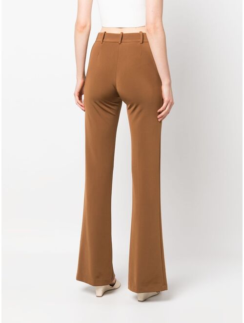 PINKO slit-detail flared trousers