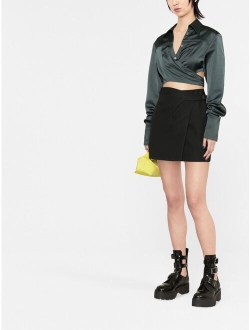 AMBUSH cropped wrap shirt