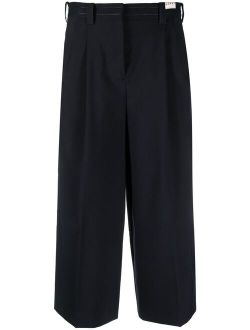 wide-leg cropped trousers