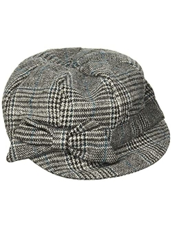 Women's Wool Cap with Self Fabric Bow