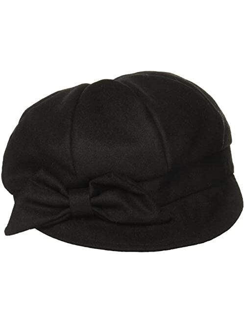 San Diego Hat Co. San Diego Hat Company Women's Wool Cap with Self Fabric Bow
