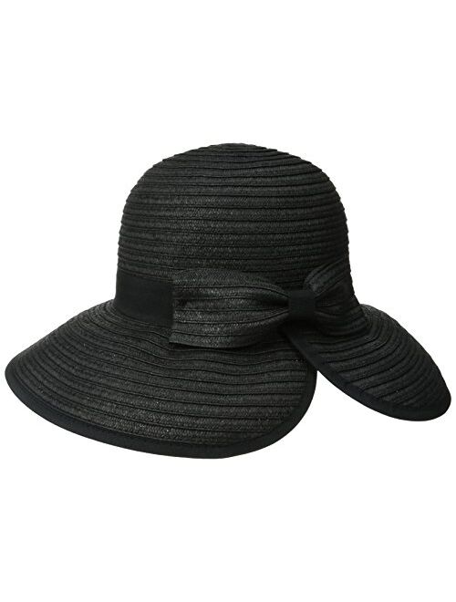 San Diego Hat Co. San Diego Hat Company Women's Sun Brim Bow at Back and Contrast Edging