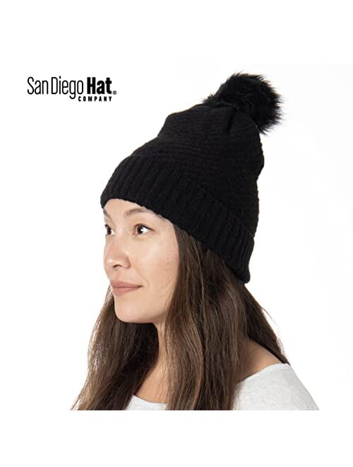 San Diego Hat Company San Diego Hat Co. Womens Cozy Knit Cuffed Skull Cap Beanie